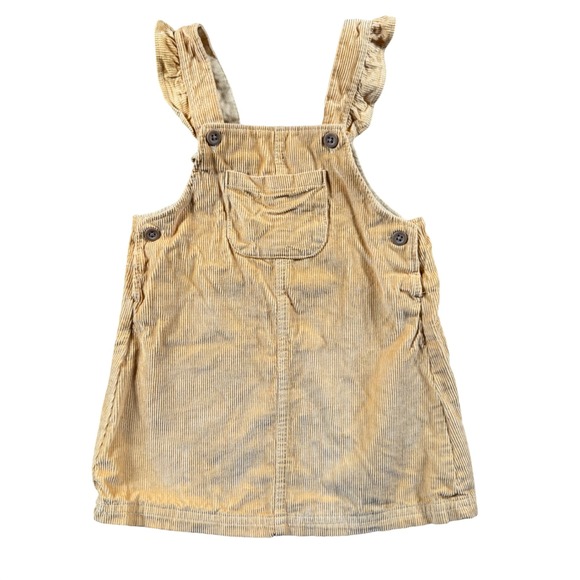 Carter's Other - Carters Toddler Girls tan Corduroy Ruffle Pinafore Jumper Dress 18  cottagecore